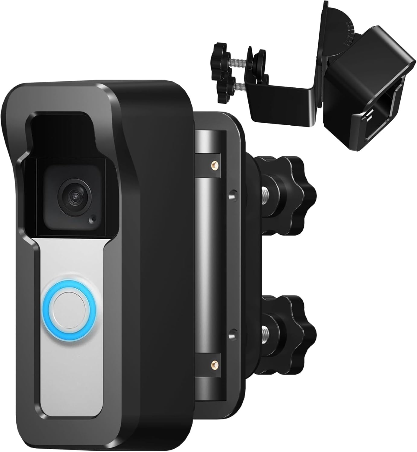 No Drill Adjustable Doorbell Mount - Secure Your Space!