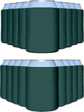 PartyPrints 200 Pack Hunter Green Can Cooler Sleeves - Bulk Insulated
