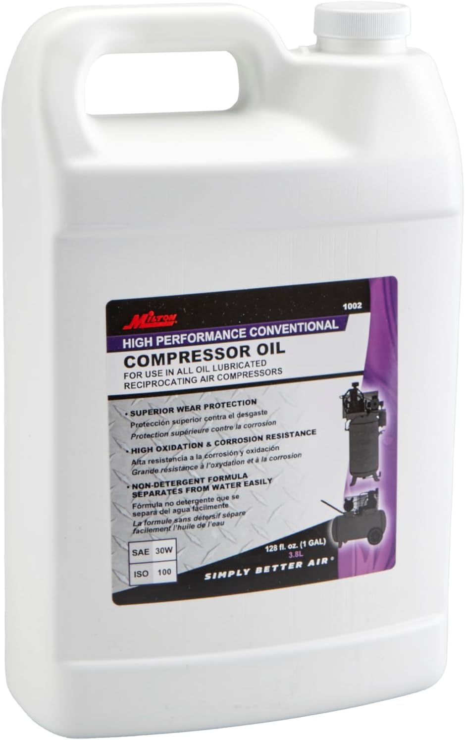 Milton 1002 Compressor Oil, 1 Gallon - Superior Lubrication