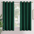 Emerald Green Blackout Curtains 63 in Length - Thermal Insulated