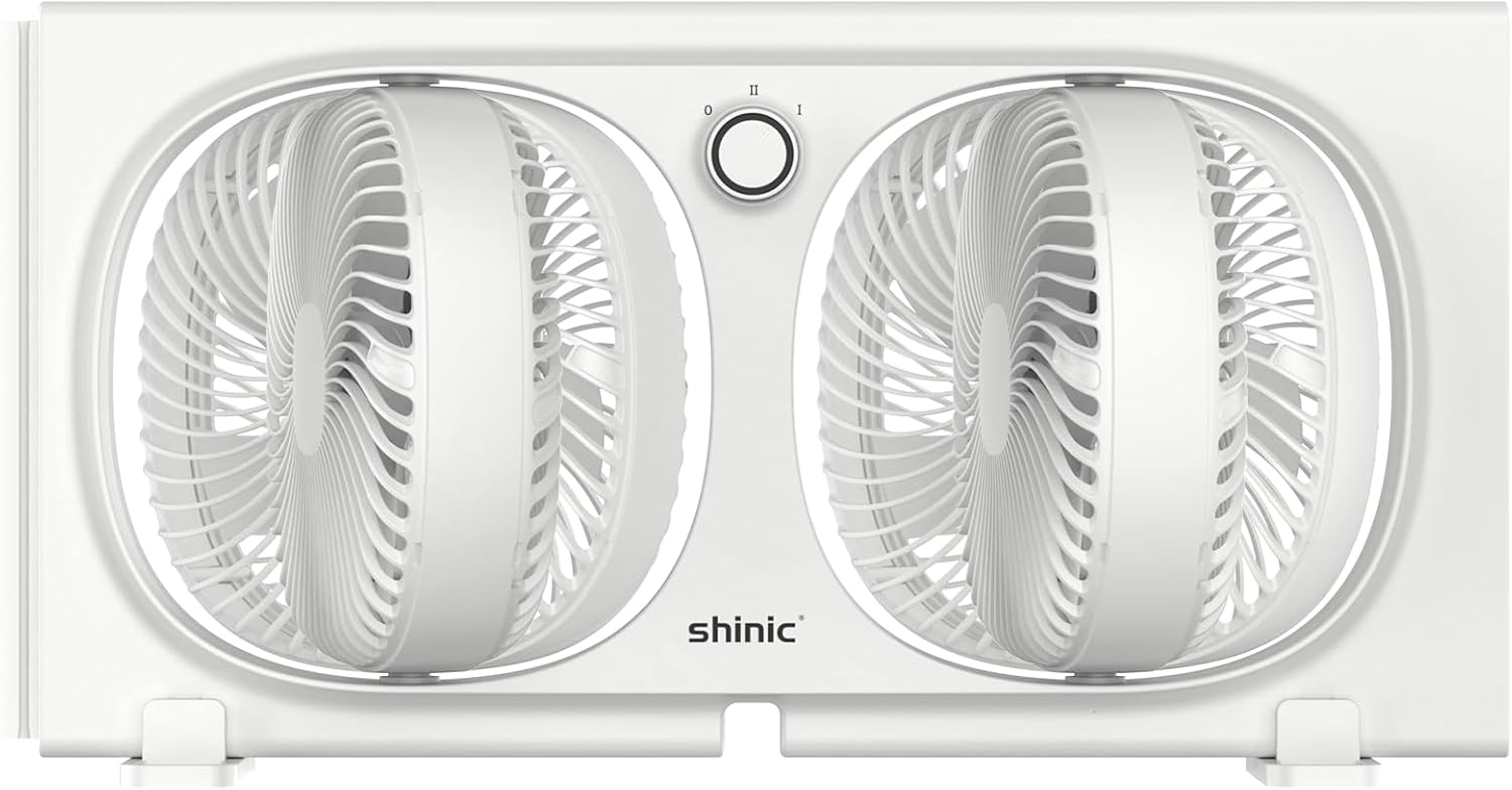 Shinic 9 Twin Window Fan with Rotatable Fans for Home Use