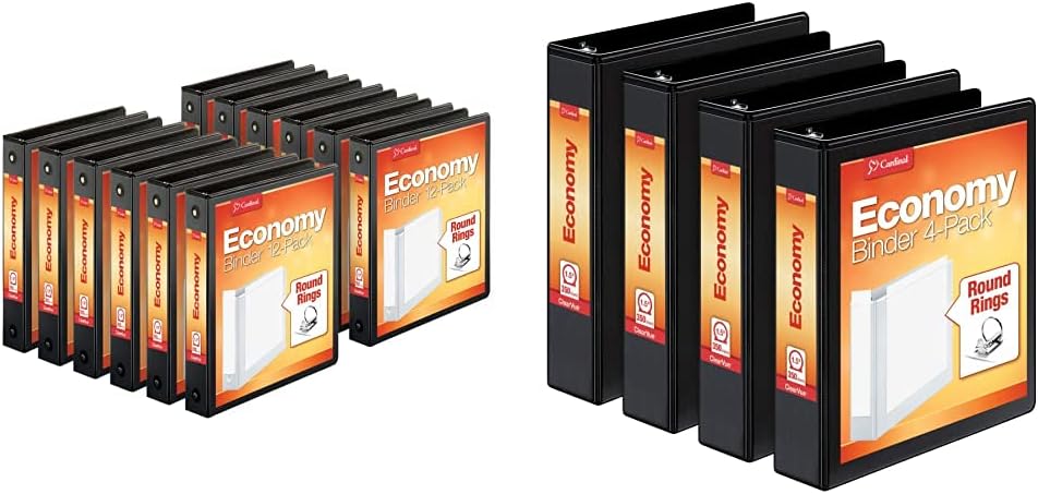 Cardinal Economy 3-Ring Binders Bundle for Office Use and More