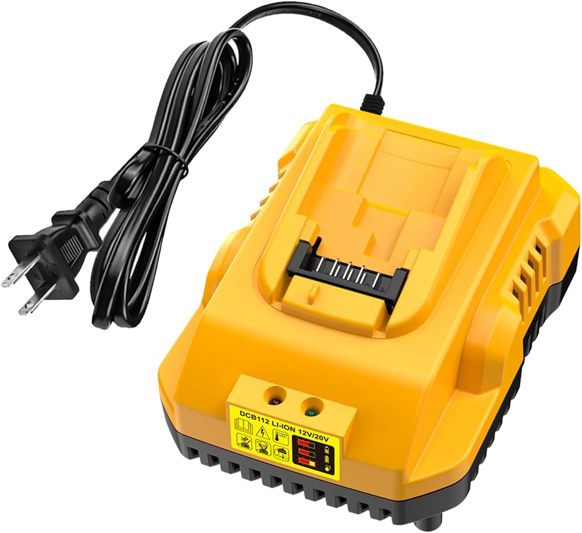 Dewalt 12V/20V Max Lithium Battery Charger Replacement - Fast Charging
