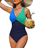 Holipick Women Tummy Control One Piece Swimsuit - Slimming Full low
