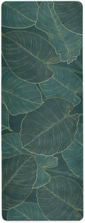 Vintage Mandalas Leaves Yoga Mat Non Slip Thick Wide Travel Mat