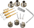 SENTO Bathtub and Shower 3 Handle Tub Trim Set - Durable Satin Nickel