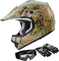 Youth Motocross Full Face Helmet Large Forest - DOT Safety