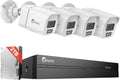 4K PoE Security Camera System - 4 Pcs Wired Cameras with 2TB NVR