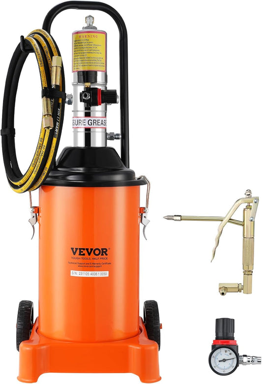 VEVOR 3 Gallon Air Grease Pump - Portable & Powerful!