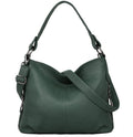 YALUXE Genuine Leather Shoulder Bag - Roomy, Soft Hobo Handbag