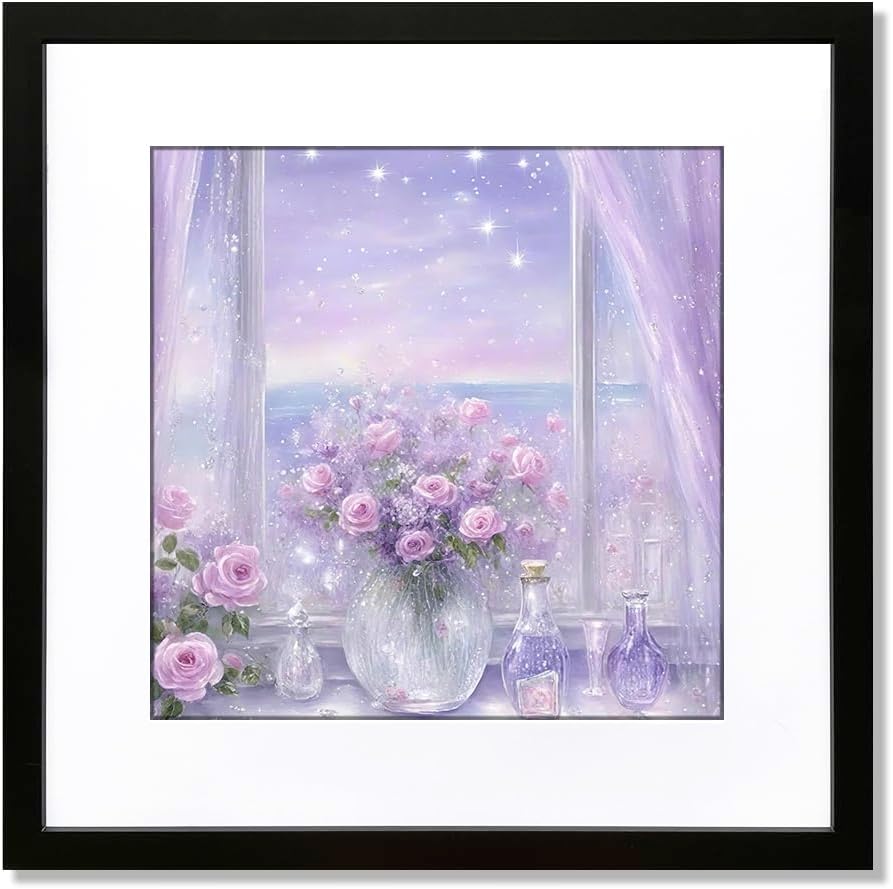 THREELOVE 20x20 Frame Black for 16x16 or 20x20 Pictures