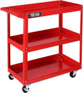 TUFFIOM 3 Tier Rolling Tool Cart - Sturdy 330 lbs Capacity