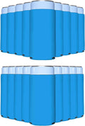 PartyPrints 100 Pack Robin Egg Blue Slim Can Cooler Sleeves - Bulk