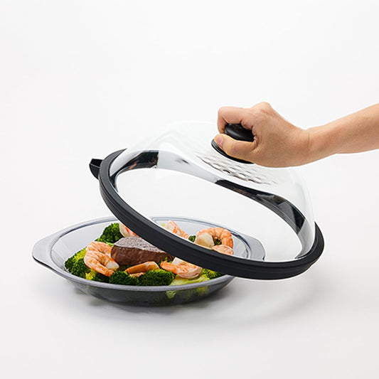 9.5 Large Vented Microwave Lid - Prevents Food Splatter