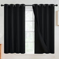 100% Blackout Curtains for Bedroom 52 x 54 in - Room Darkening Duo