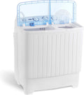 ZENY Compact Twin Tub Washer 17.6lbs Capacity - Perfect for Small Spaces!