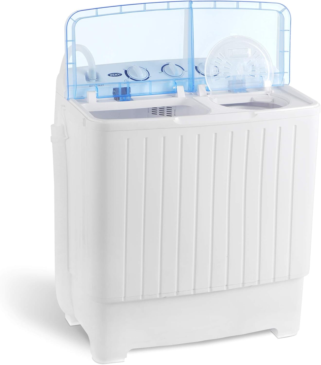 ZENY Compact Twin Tub Washer 17.6lbs Capacity - Perfect for Small Spaces!
