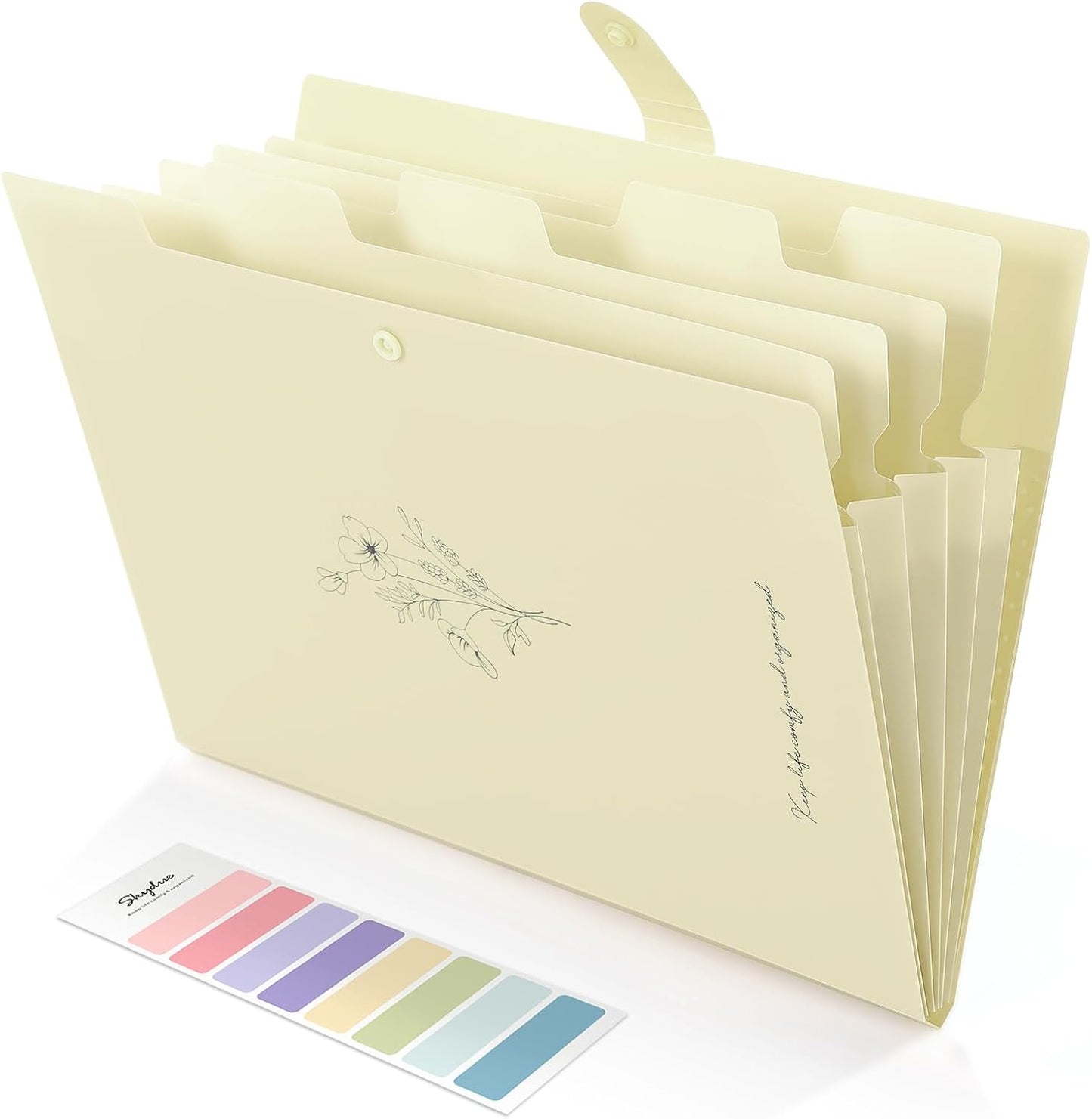 Portable 5-Pocket Accordion File: Stay Organized!