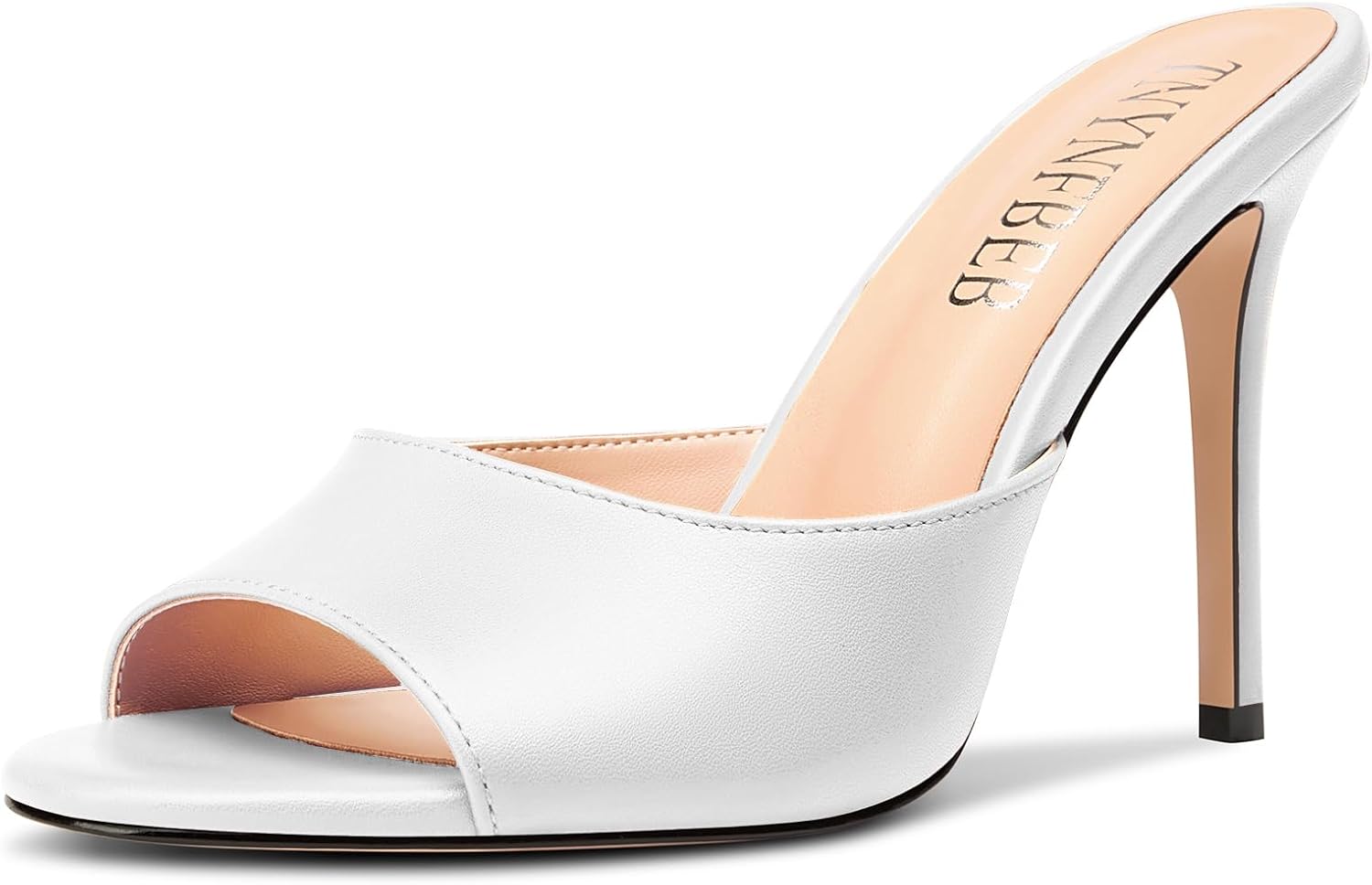 TNYNFBEB Women Stiletto High Heel Peep Open Toe Sandals
