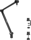 Adjustable Microphone Boom Arm with 3/8 to 5/8 Adapter - Desk Mount