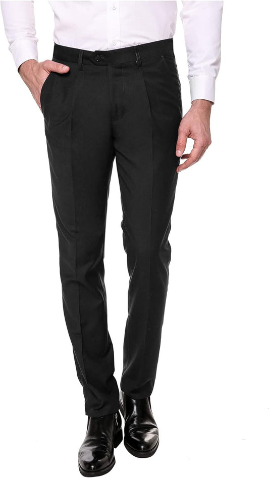 COOFANDY Men's Classic Fit Flat Front Dress Pants for All Occasions