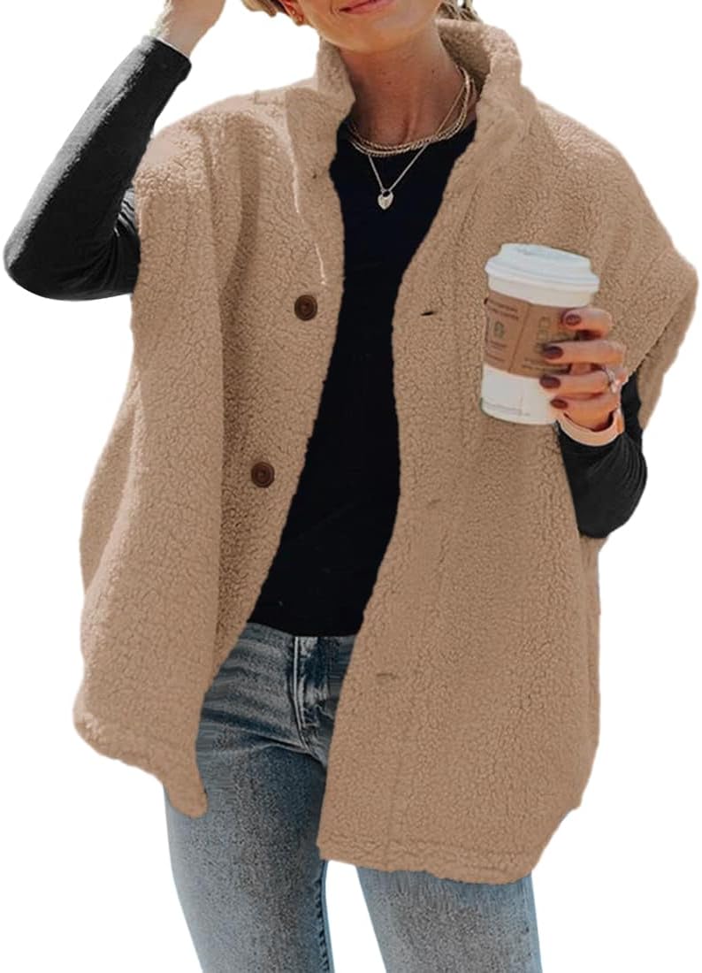 Hongqizo Womens Fuzzy Fleece Vest for Cozy Autumn Style