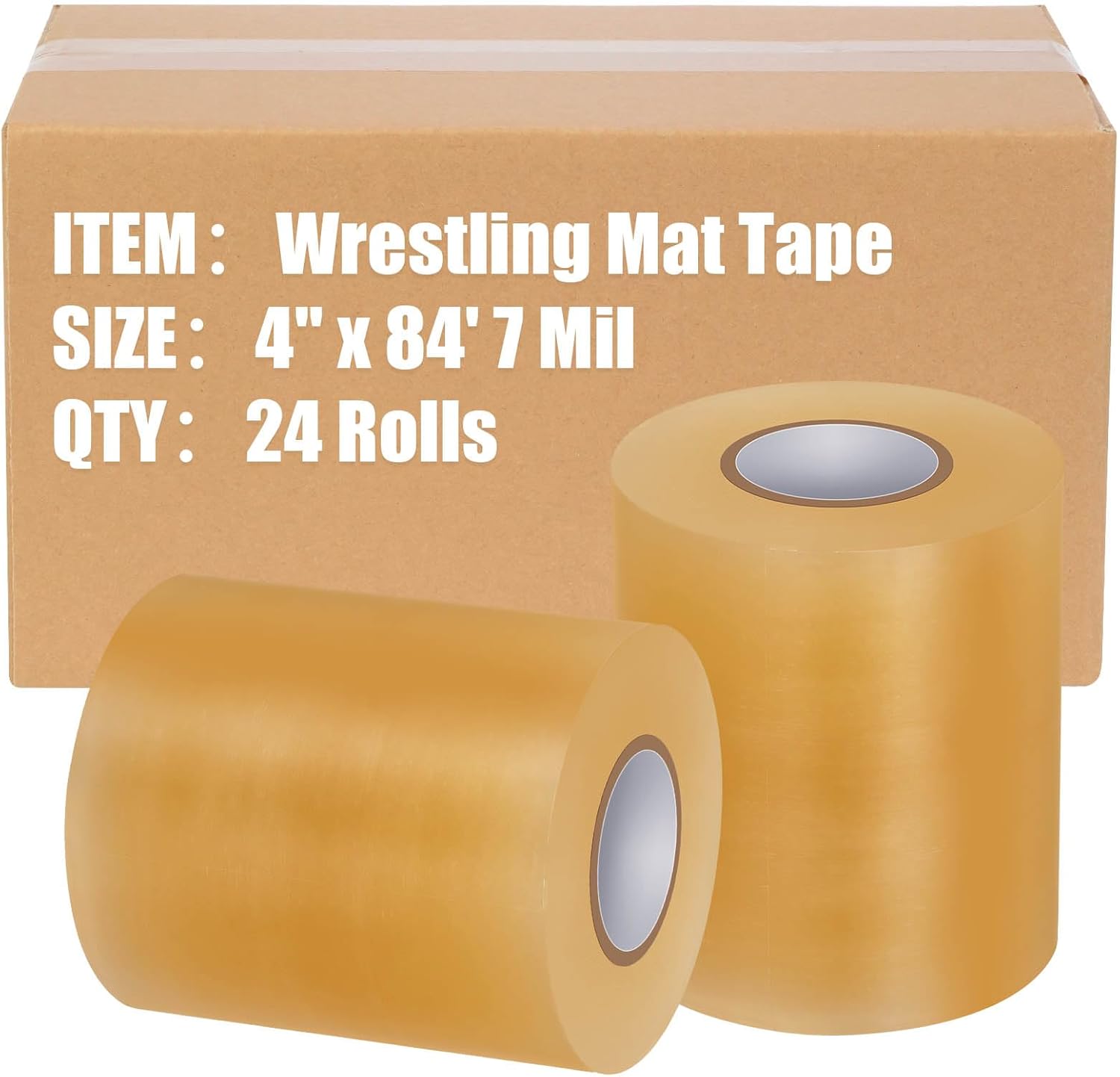 Pangda Wrestling Mat Tape 4 Inch Heavy Duty PVC for Gym Floors