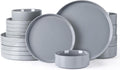 GBHOME Dinnerware Set for 6, 18 Piece Stoneware Plates & Bowls