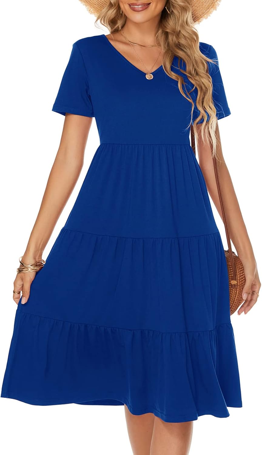 Berydress Women's Casual Summer Tiered Midi Dress for All Occasions