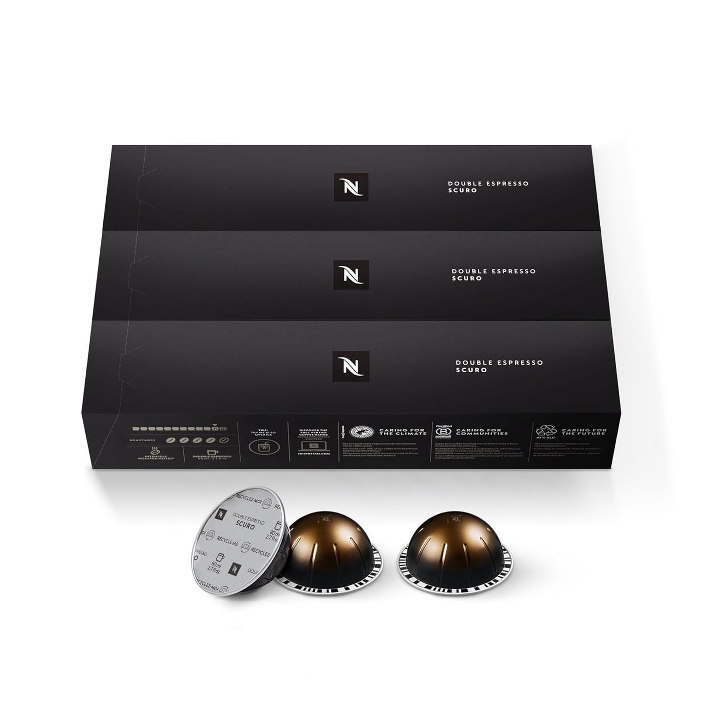 Nespresso Vertuo Double Espresso Scuro Pods - Rich Dark Roast!