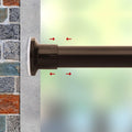 Refrze Tension Curtain Rod 83-122 in - No-Drill, Heavy Duty