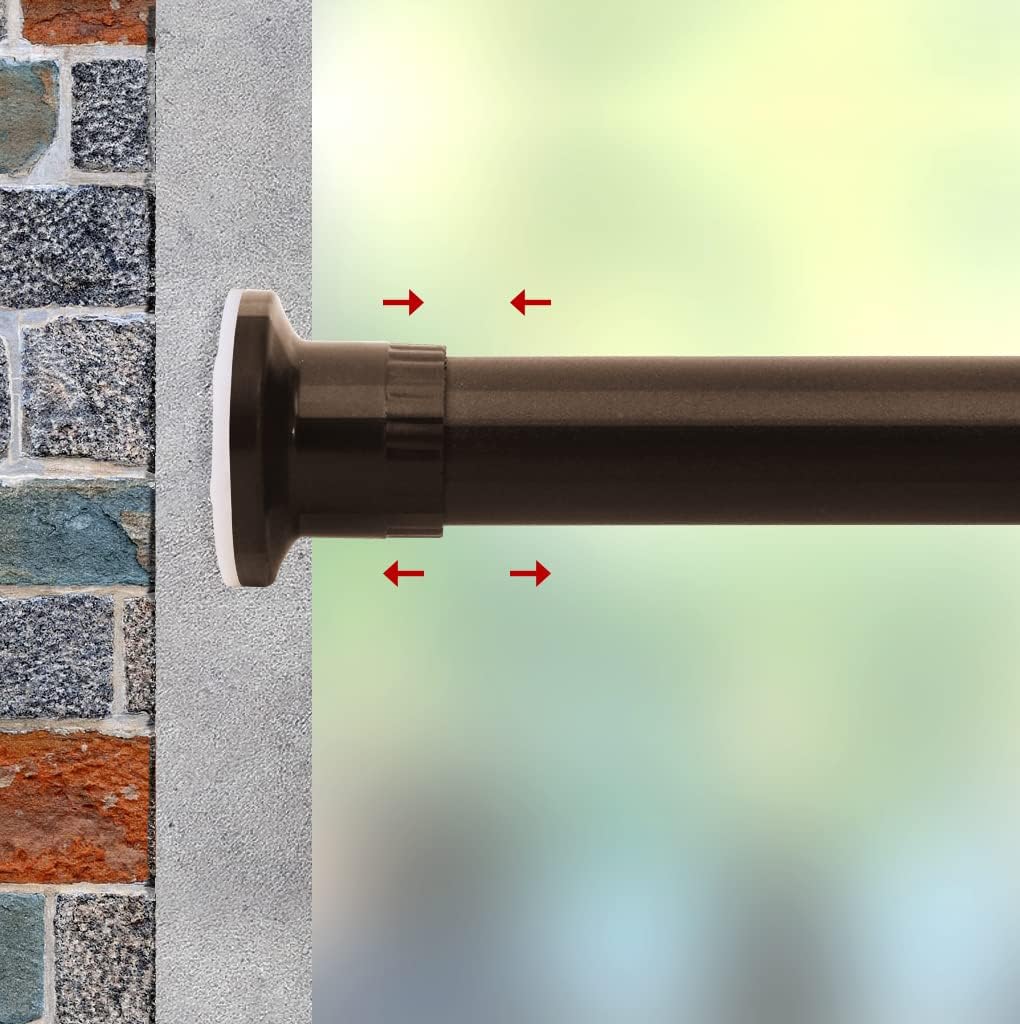 Refrze Adjustable Tension Curtain Rod for Versatile Spaces