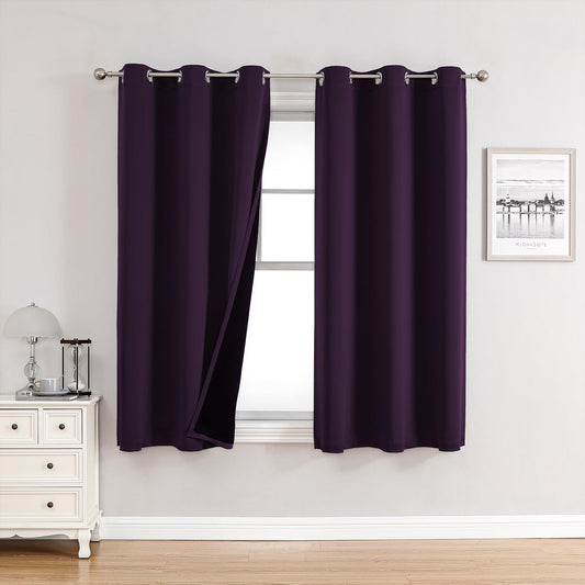 ChrisDowa 100% Blackout Curtains for Bedroom - Total Blackout