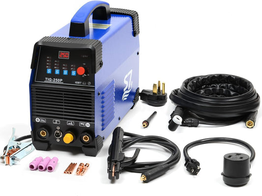 250A TIG Welder with Pulse for Aluminum and Stainless Steel
