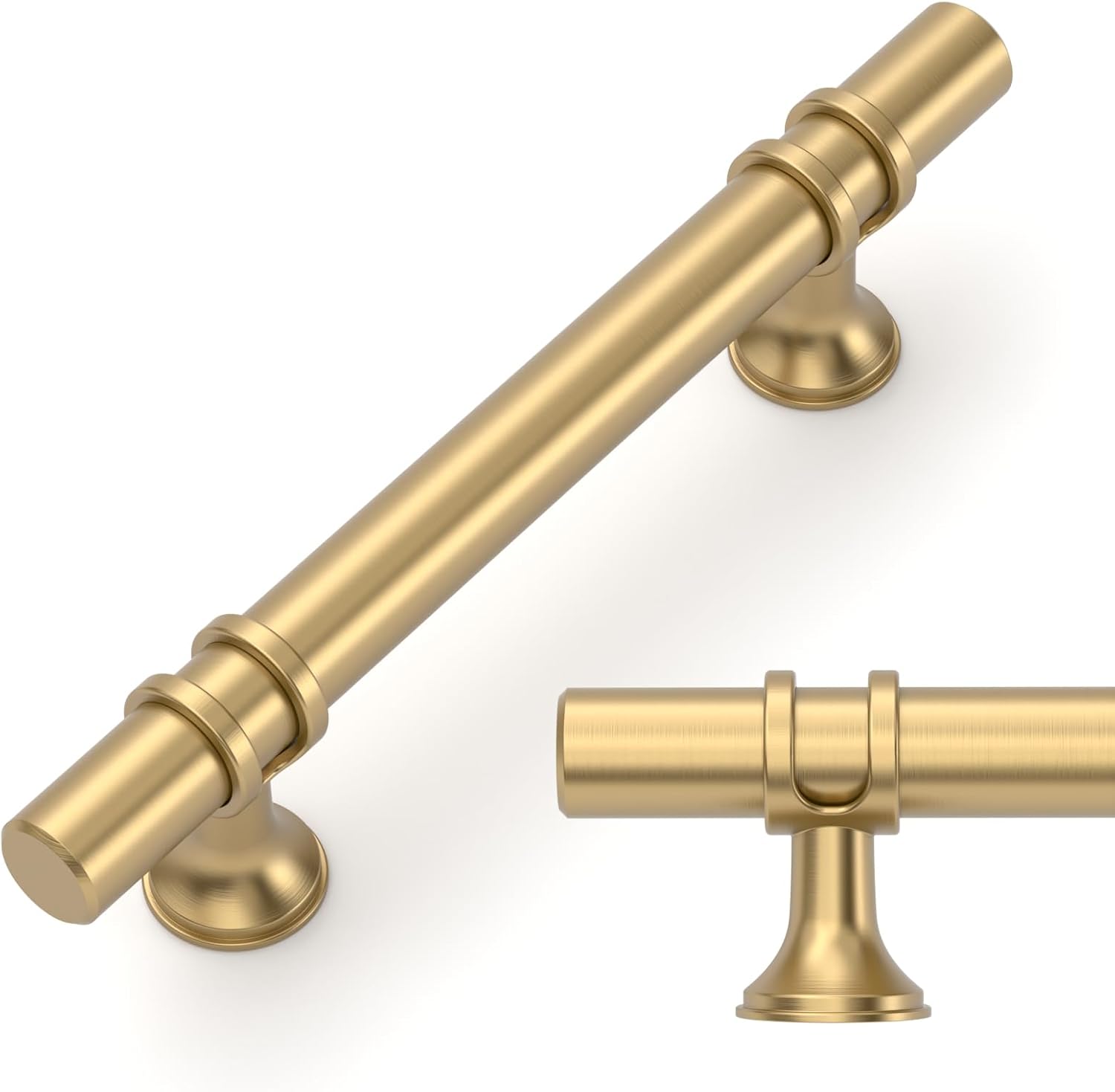 Champagne Bronze Cabinet Pulls 3.75 Inch for Kitchen Cabinets