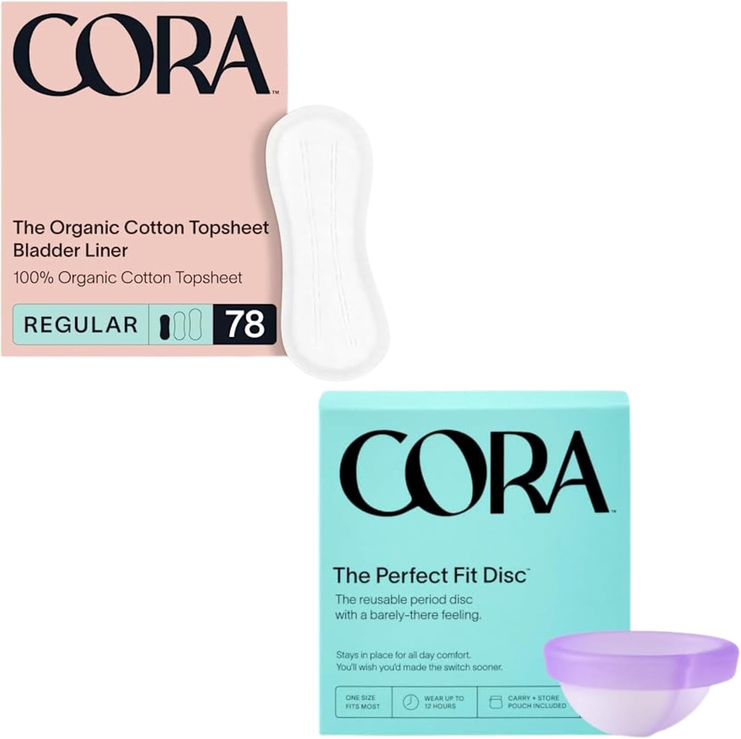 Cora Eco-Conscious Feminine Bundle | Multi-Use Pads & Disc