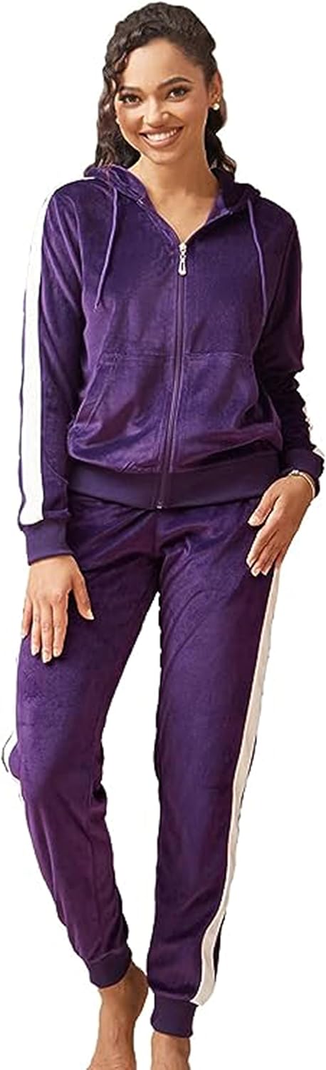 Facitisu Tracksuit for Women: Stylish Velour Jogging Set