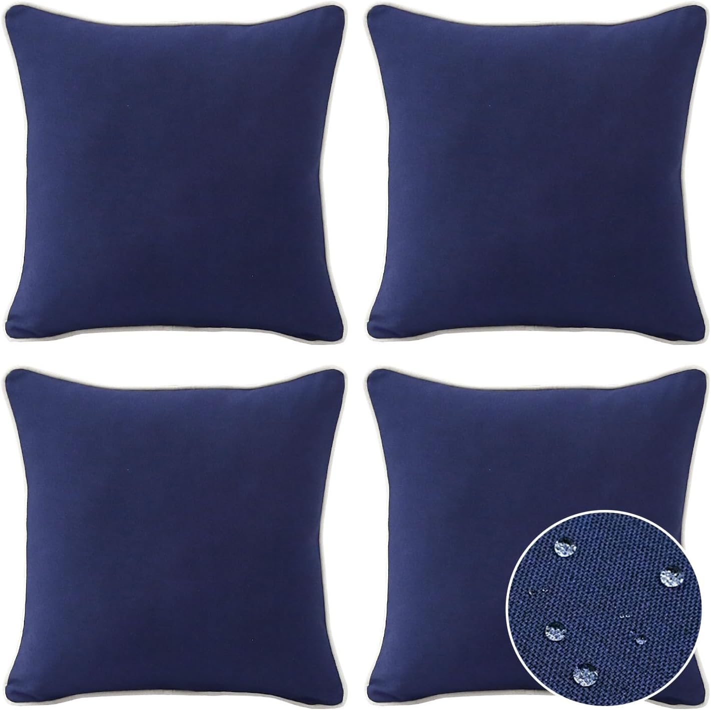 Decorative Outdoor Water Repellent Throw Pillows for Patio