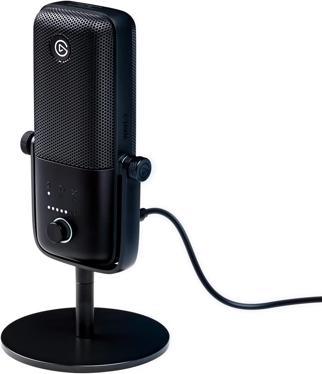Elgato Wave:3 Premium USB Condenser Microphone for Streaming