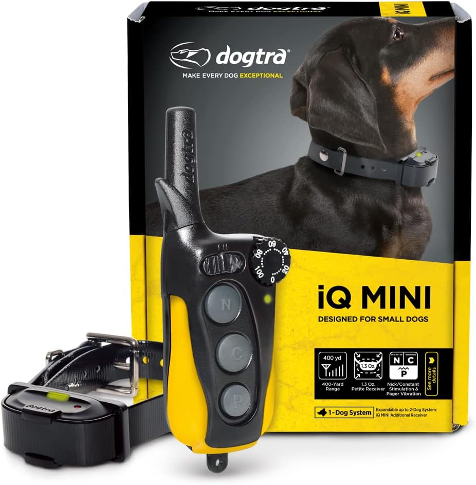 Dogtra iQ Mini Rechargeable Waterproof E-Collar for Small Dogs