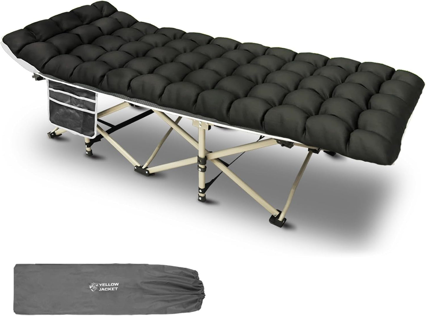 Heavy Duty Camping Cot with Mattress for Ultimate Comfort