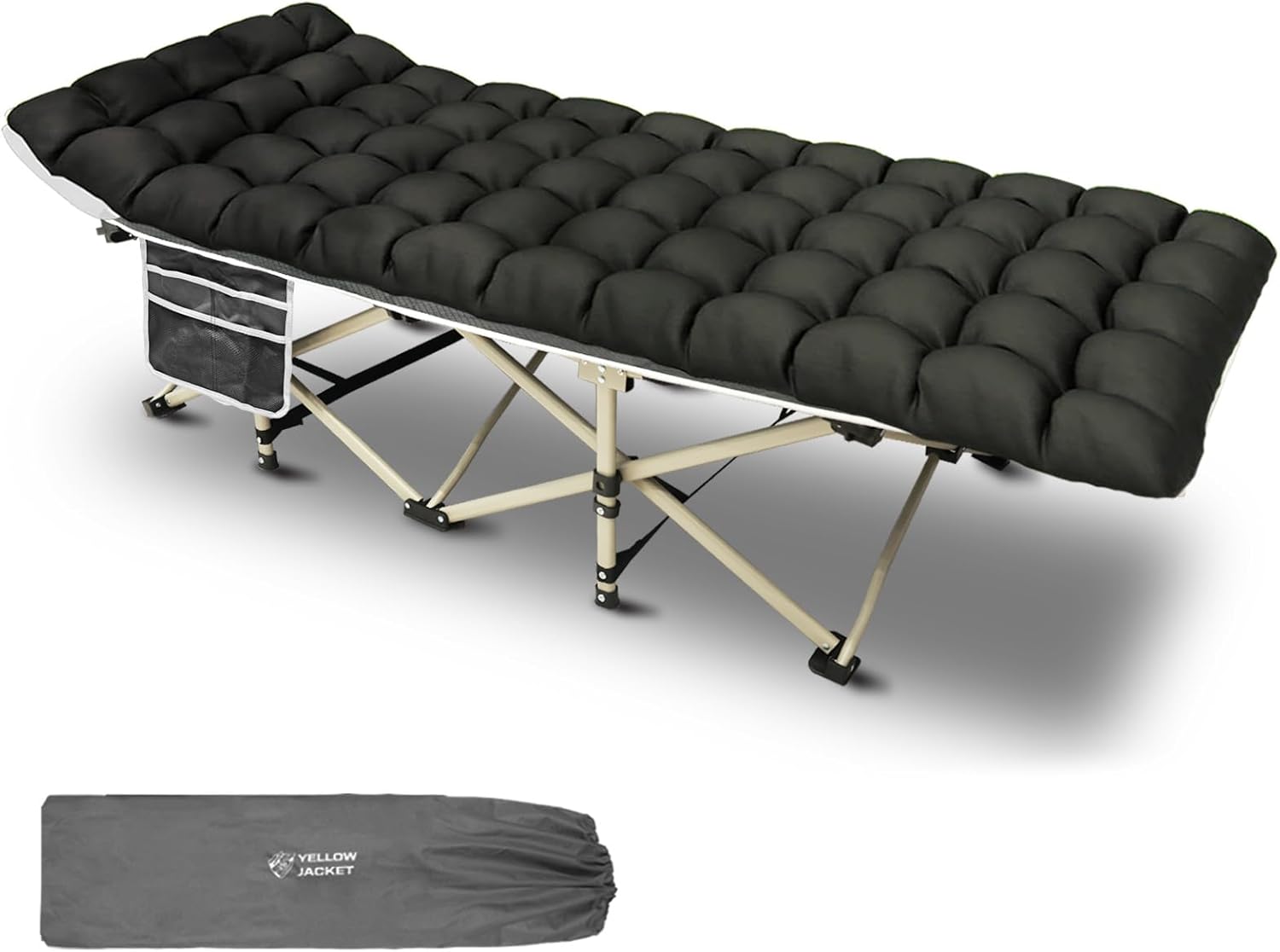 Heavy Duty Camping Cot with Mattress for Ultimate Comfort
