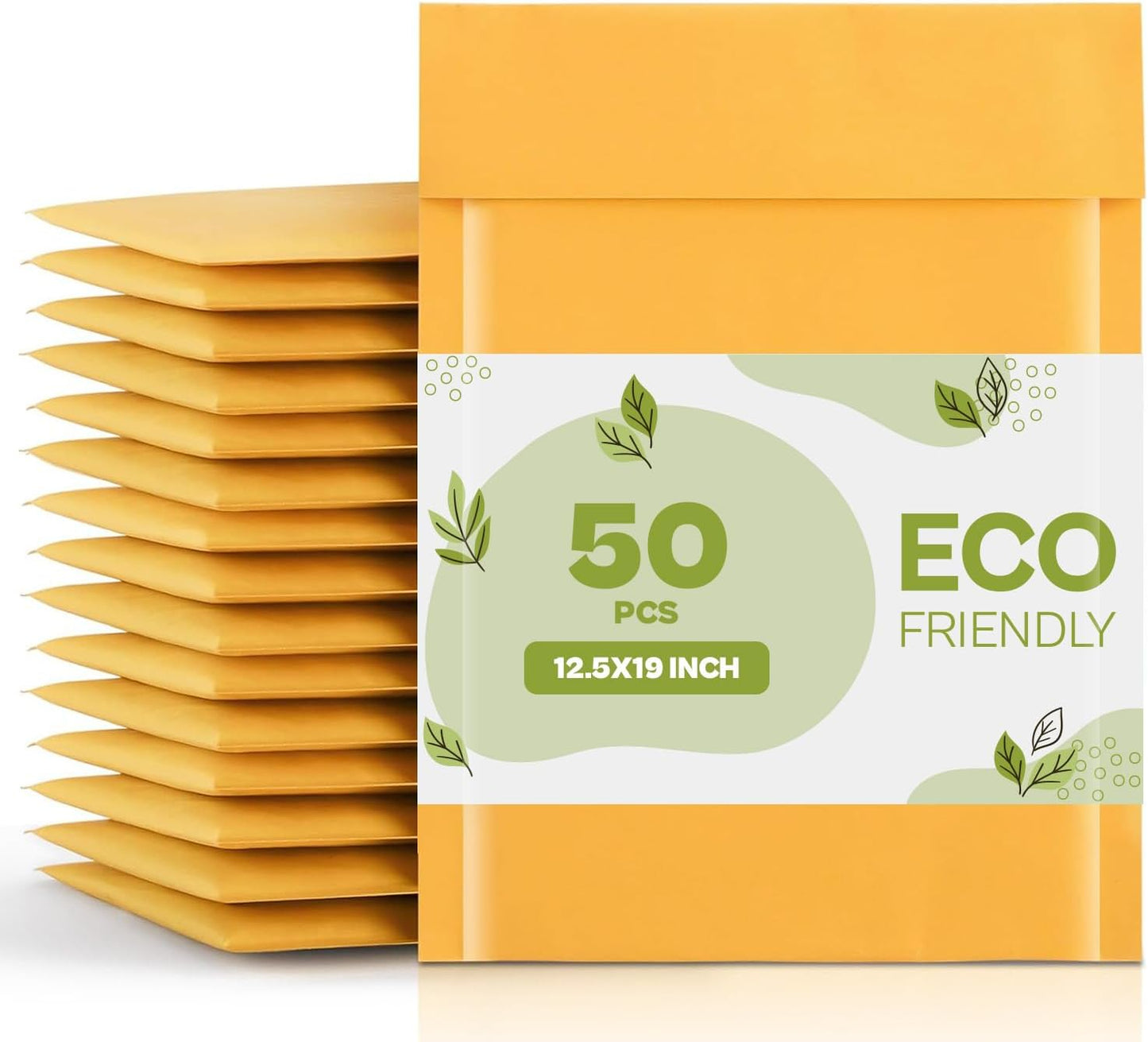 PSBM Large Bubble Mailers 12.5in x 19in Durable Kraft Envelopes