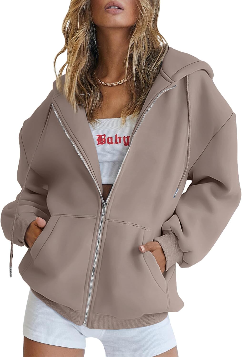 EFAN Cozy Oversized Hoodie with Drawstring & Pocket