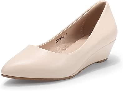 IDIFU Women's Dress Low Heels Wedge Pumps for Any Occasion