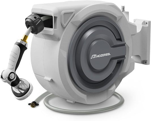 110 FT Retractable Garden Hose Reel for Effortless Watering