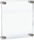 Azar Displays 9 in x 12 in Standoff Sign Holder - Clear Acrylic Frame