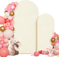 Wedding Arch Cover 6.6 ft & 5 ft Elastic Backdrop Covers - Ivory