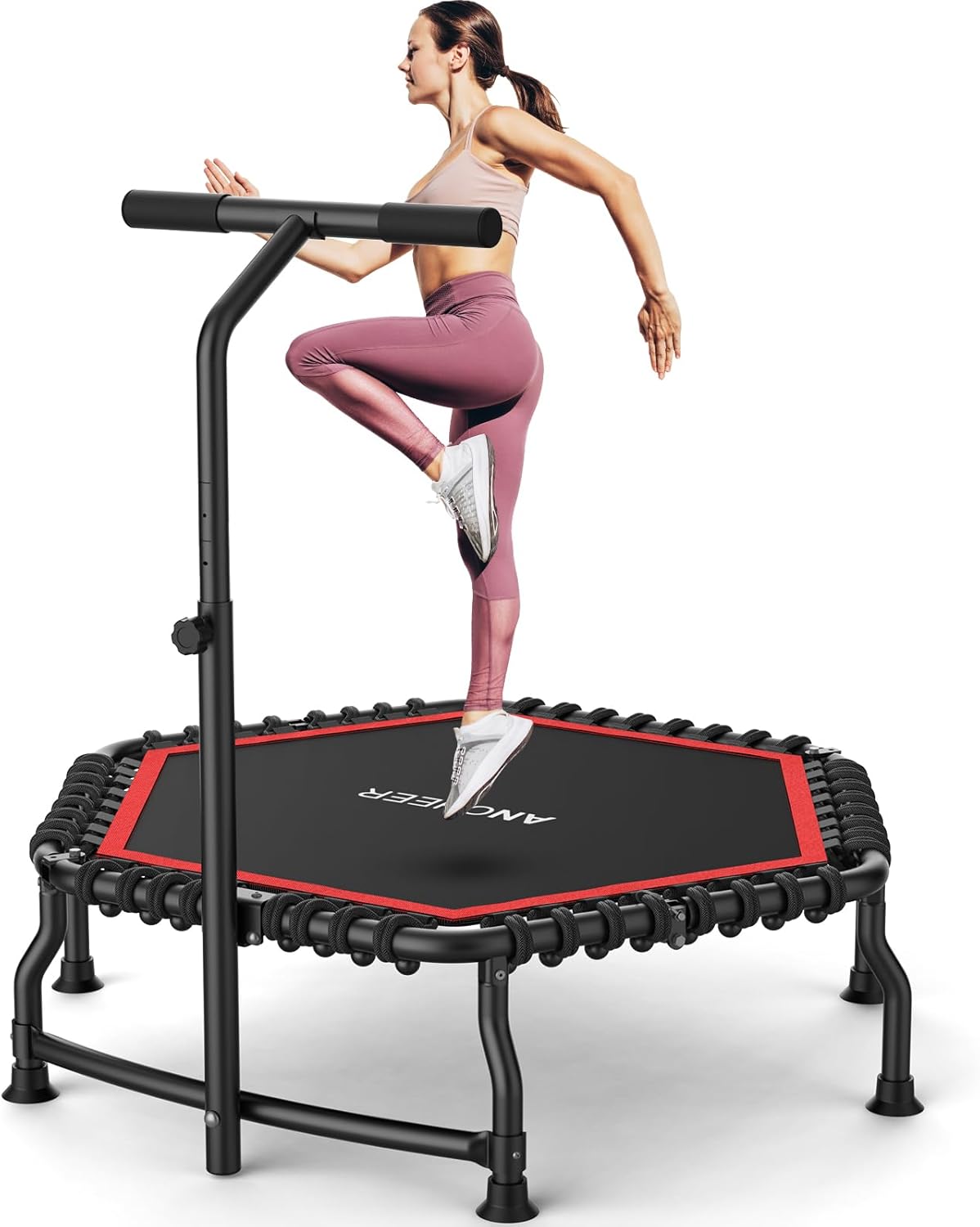 ANCHEER 50in Rebounder Trampoline for Adults - Quiet Workout