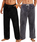Vulcanodon Plush Mens Pajama Pants 2 Pack - Extra Warm Lounge Pants